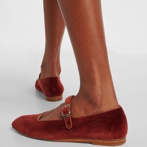 LE MONDE BÉRY MARY JANE  Velvet flats size 38